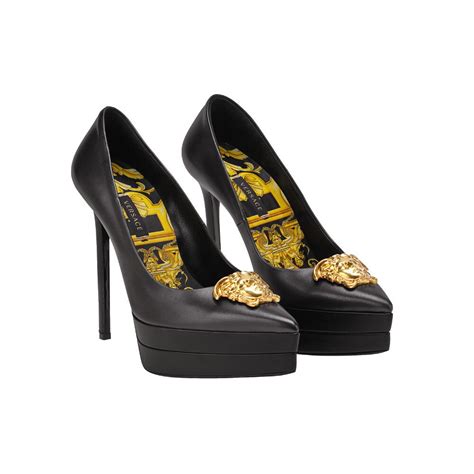 versace vintage logo heels replica|versace high heels.